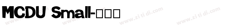 MCDU Small字体转换